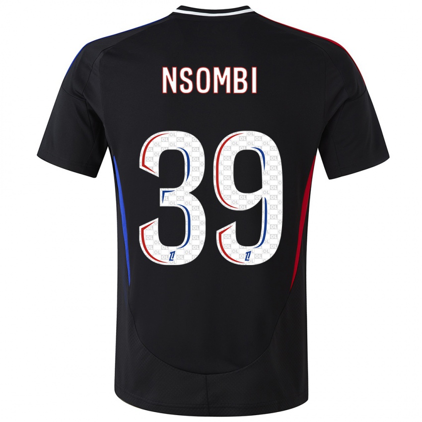 Hombre Camiseta Gael Nsombi #39 Negro 2ª Equipación 2024/25 La Camisa Perú