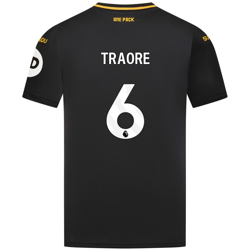 Hombre Camiseta Boubacar Traoré #6 Negro 2ª Equipación 2024/25 La Camisa Perú