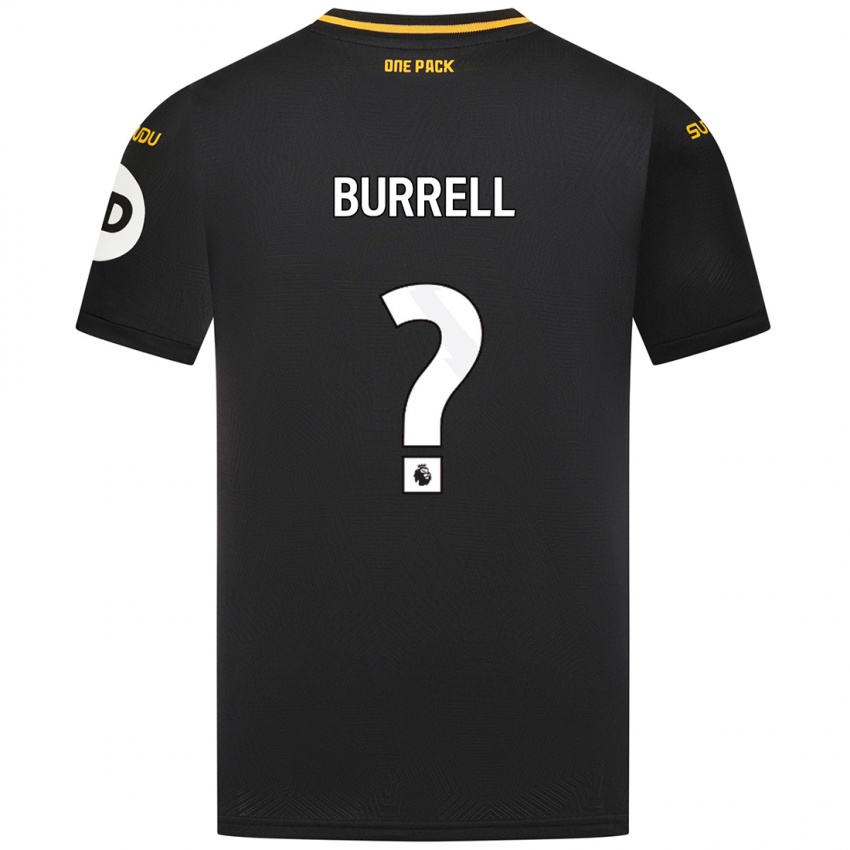 Hombre Camiseta Ackeme Francis-Burrell #0 Negro 2ª Equipación 2024/25 La Camisa Perú