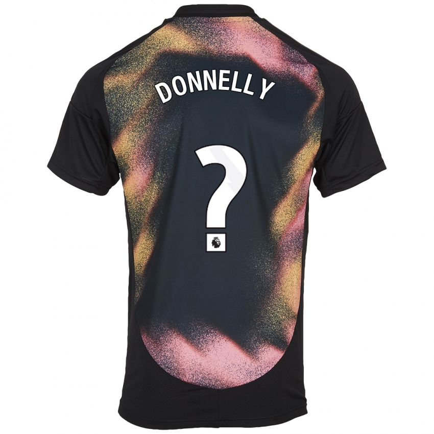 Hombre Camiseta Ryan Donnelly #0 Negro Blanco 2ª Equipación 2024/25 La Camisa Perú