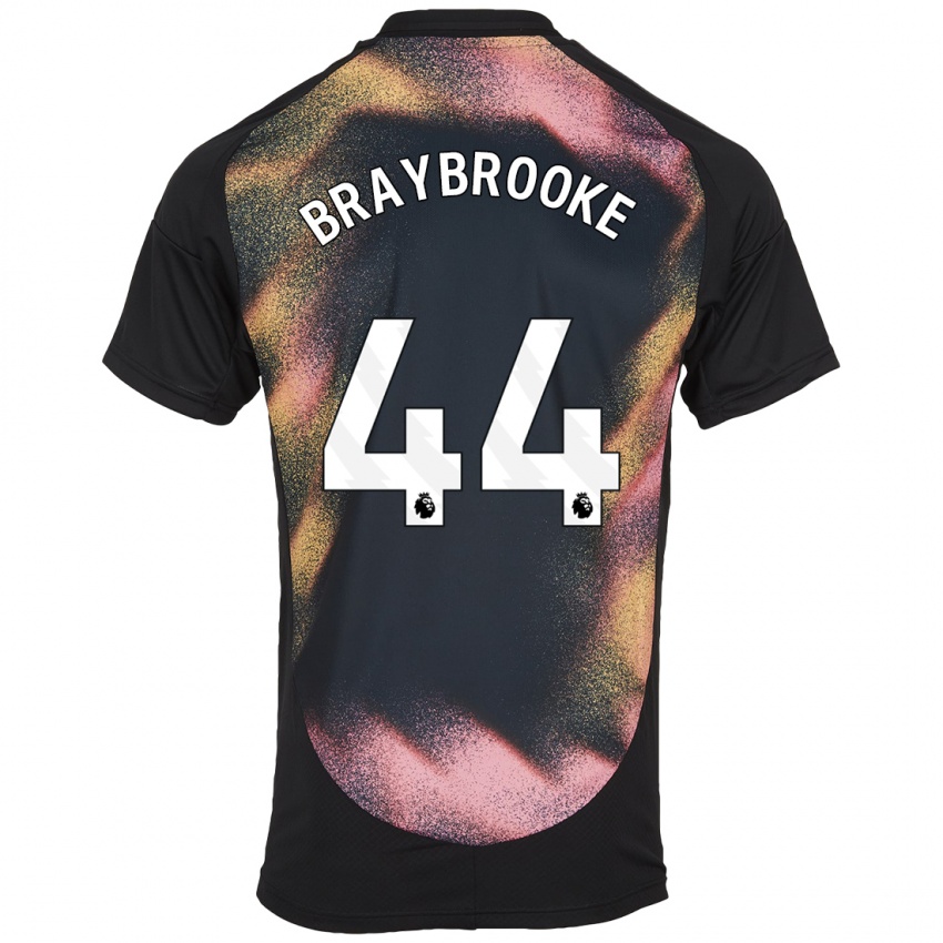 Hombre Camiseta Sammy Braybrooke #44 Negro Blanco 2ª Equipación 2024/25 La Camisa Perú