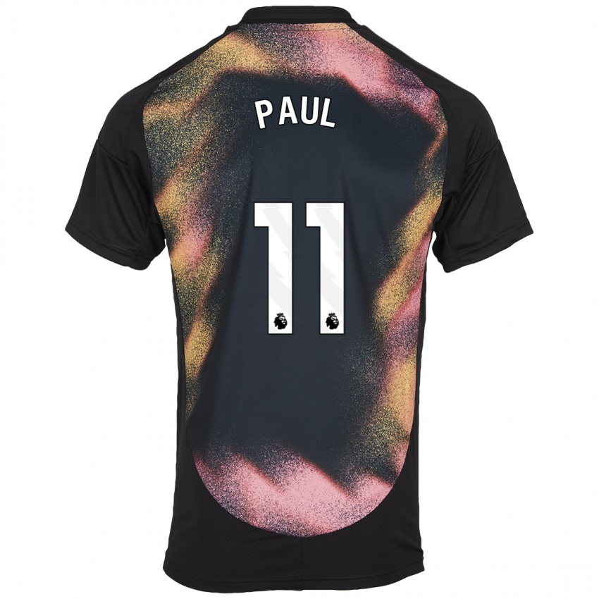 Hombre Camiseta Lachante Paul #11 Negro Blanco 2ª Equipación 2024/25 La Camisa Perú