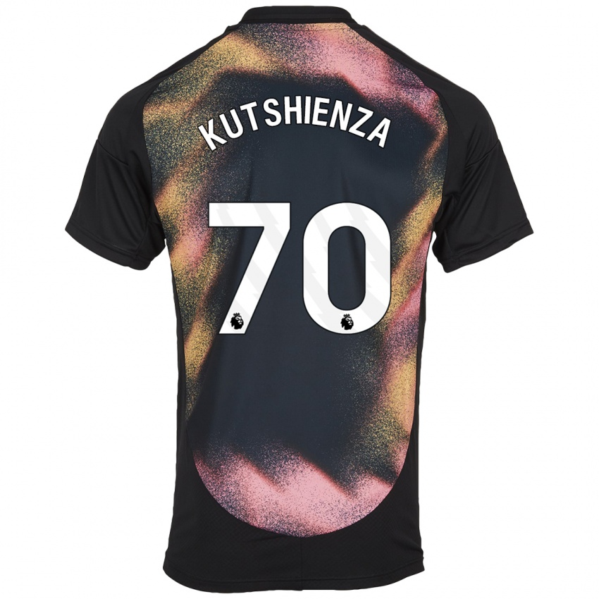 Hombre Camiseta Jesper Kutshienza #70 Negro Blanco 2ª Equipación 2024/25 La Camisa Perú