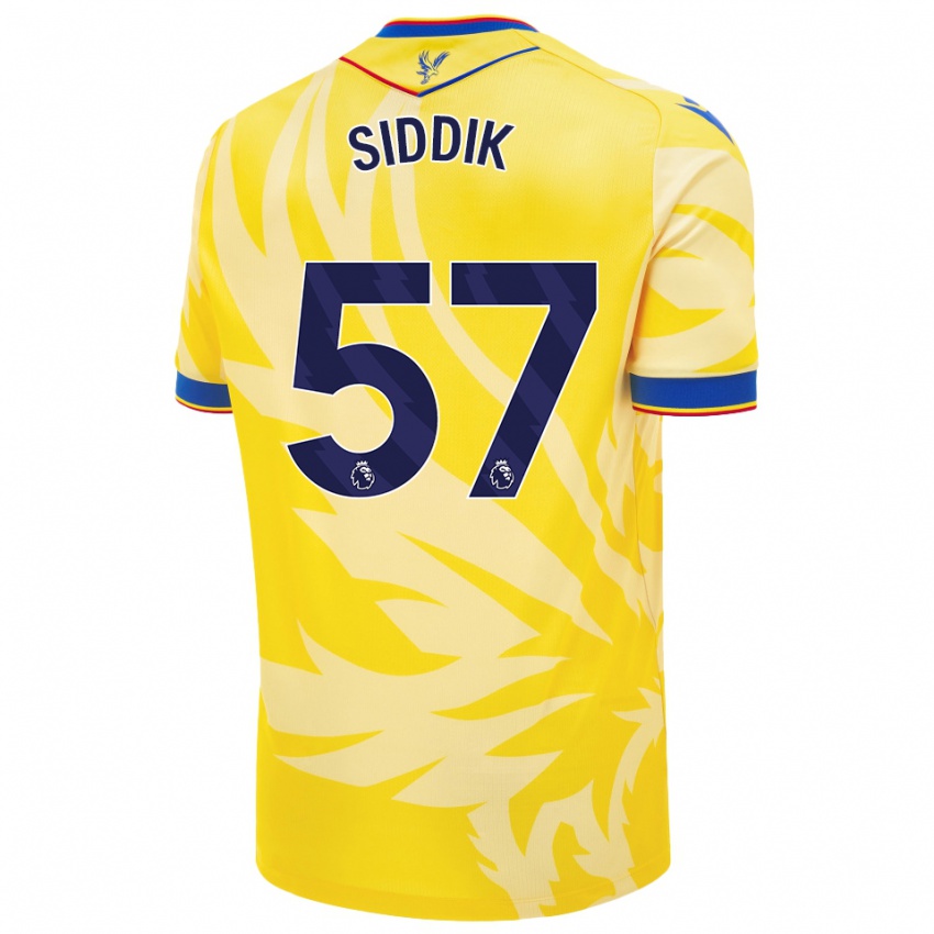 Hombre Camiseta Cardo Siddik #57 Amarillo 2ª Equipación 2024/25 La Camisa Perú