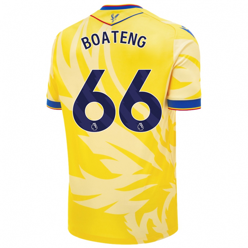 Hombre Camiseta David Boateng #66 Amarillo 2ª Equipación 2024/25 La Camisa Perú