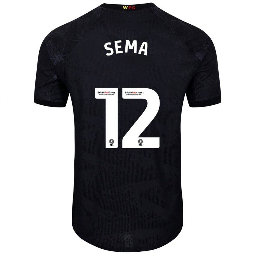 Hombre Camiseta Ken Sema #12 Negro Blanco 2ª Equipación 2024/25 La Camisa Perú