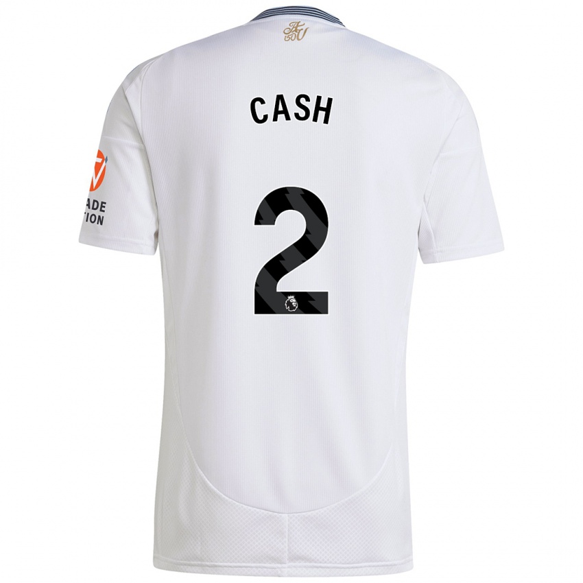 Hombre Camiseta Matty Cash #2 Blanco 2ª Equipación 2024/25 La Camisa Perú