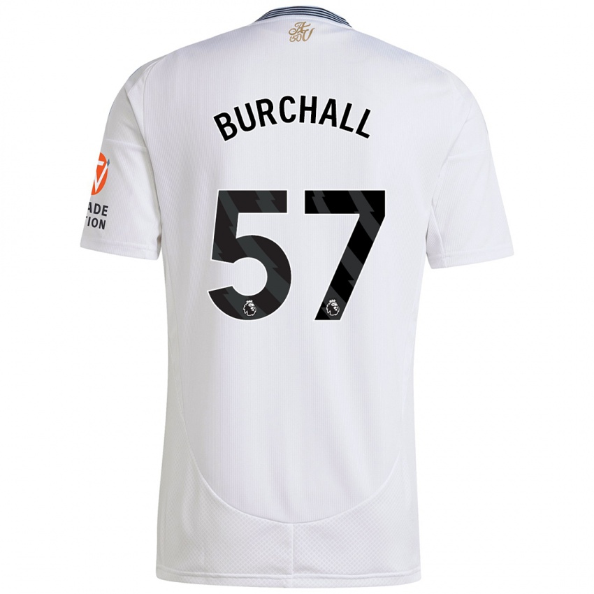 Hombre Camiseta Ajani Burchall #57 Blanco 2ª Equipación 2024/25 La Camisa Perú