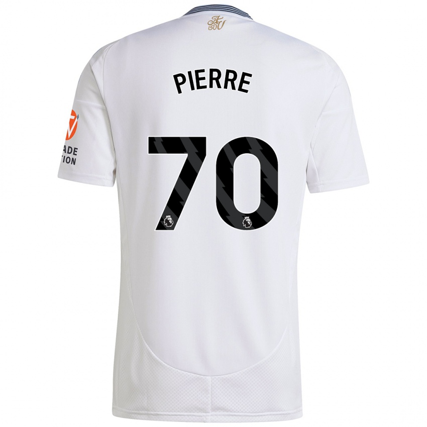 Hombre Camiseta Kyrie Pierre #70 Blanco 2ª Equipación 2024/25 La Camisa Perú