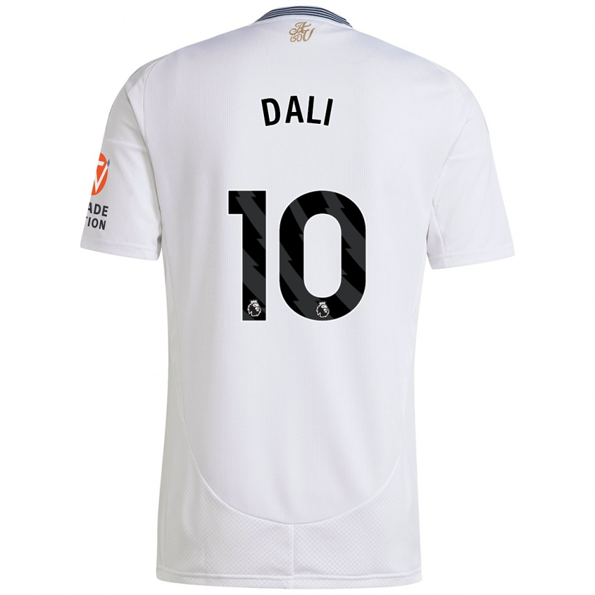 Hombre Camiseta Kenza Dali #10 Blanco 2ª Equipación 2024/25 La Camisa Perú