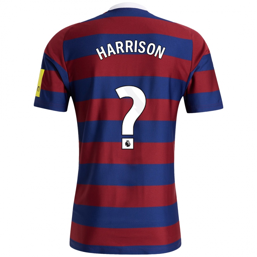 Hombre Camiseta Alfie Harrison #0 Burdeos Azul Marino 2ª Equipación 2024/25 La Camisa Perú