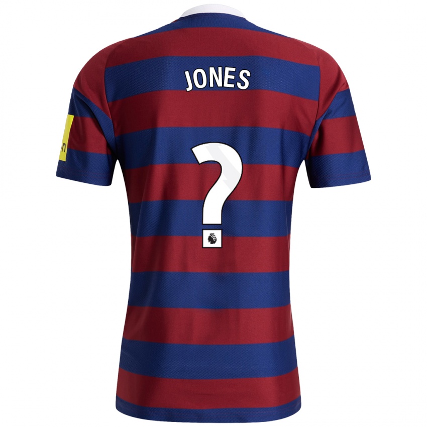 Hombre Camiseta Tyler Jones #0 Burdeos Azul Marino 2ª Equipación 2024/25 La Camisa Perú