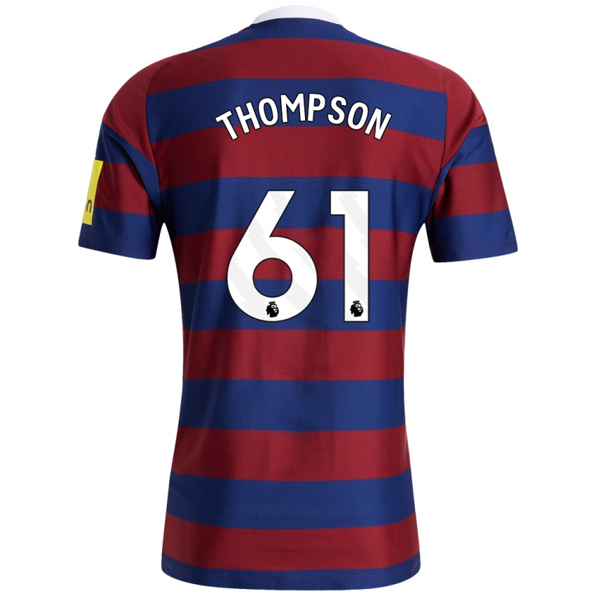 Hombre Camiseta Max Thompson #61 Burdeos Azul Marino 2ª Equipación 2024/25 La Camisa Perú