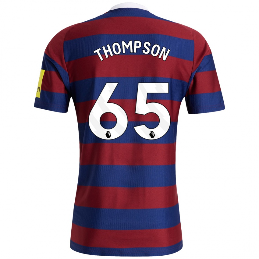 Hombre Camiseta Ciaran Thompson #65 Burdeos Azul Marino 2ª Equipación 2024/25 La Camisa Perú