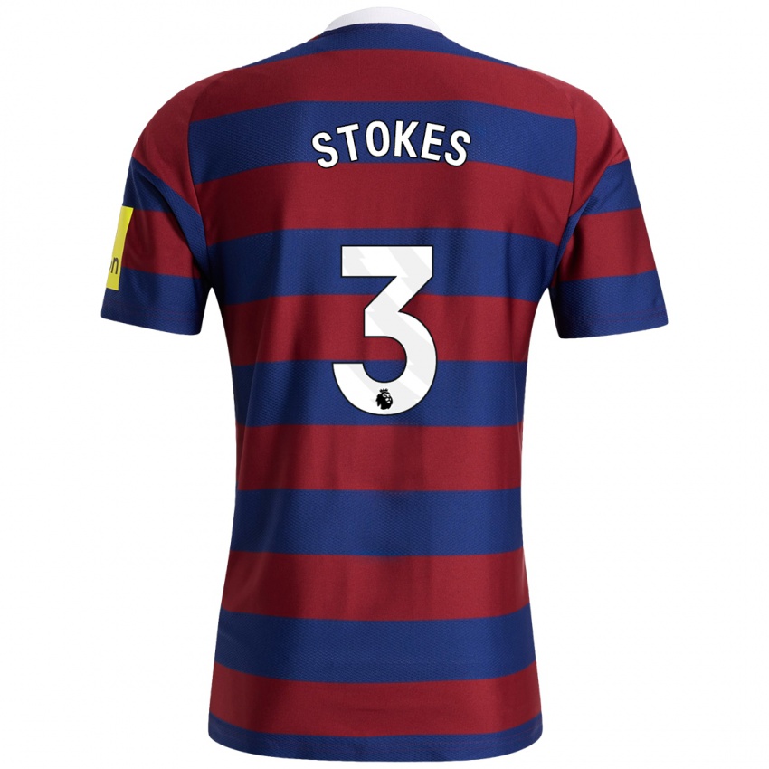 Hombre Camiseta Demi Stokes #3 Burdeos Azul Marino 2ª Equipación 2024/25 La Camisa Perú