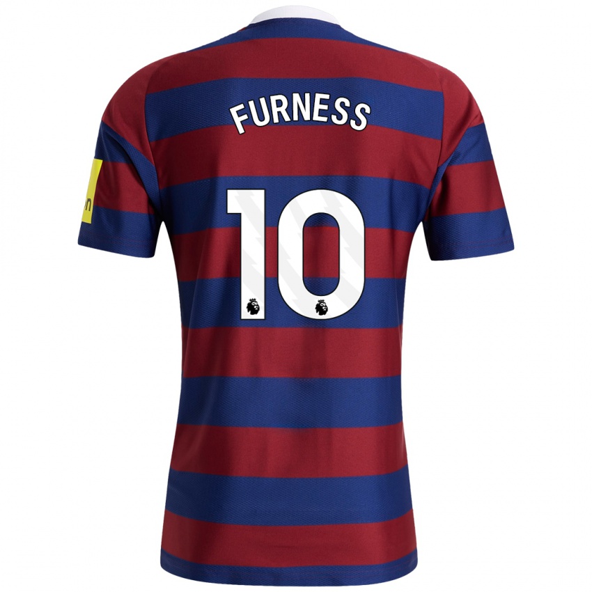 Hombre Camiseta Rachel Furness #10 Burdeos Azul Marino 2ª Equipación 2024/25 La Camisa Perú