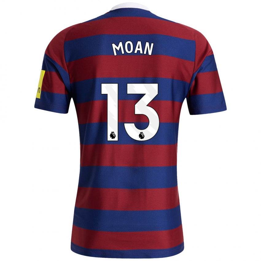 Hombre Camiseta Claudia Moan #13 Burdeos Azul Marino 2ª Equipación 2024/25 La Camisa Perú