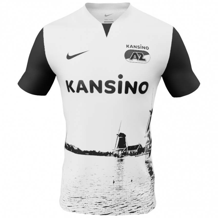 Hombre Camiseta Tómas Johannessen #0 Blanco Negro 2ª Equipación 2024/25 La Camisa Perú