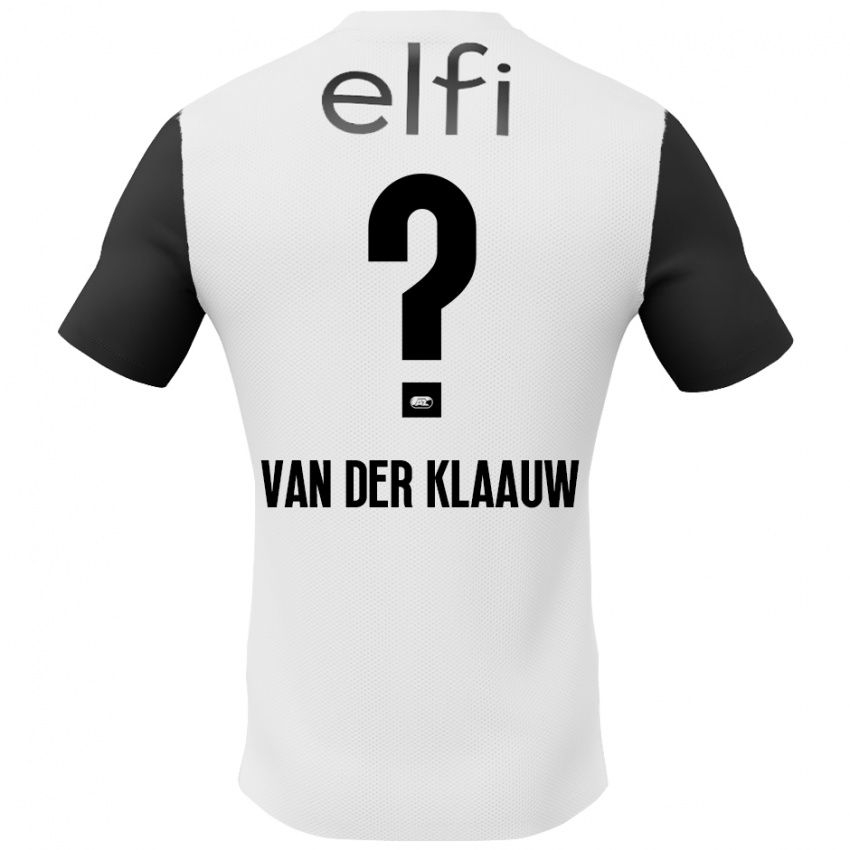 Hombre Camiseta Deacon Van Der Klaauw #0 Blanco Negro 2ª Equipación 2024/25 La Camisa Perú