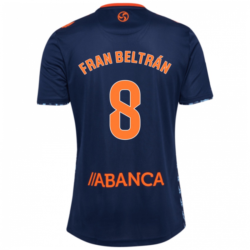 Hombre Camiseta Fran Beltran #8 Azul Marino 2ª Equipación 2024/25 La Camisa Perú