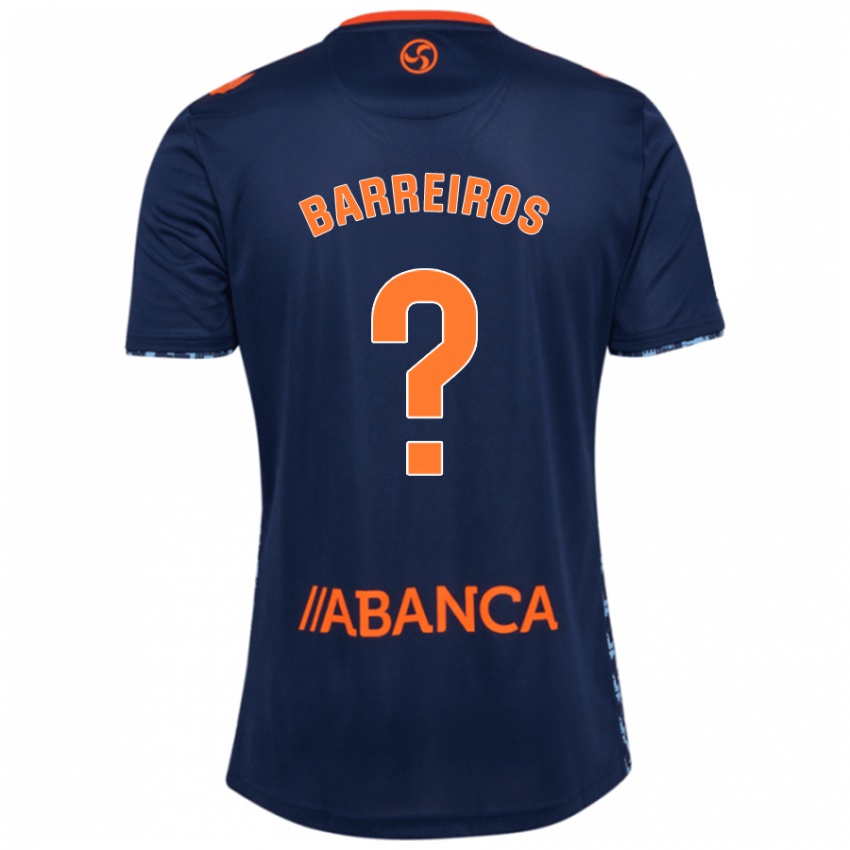 Hombre Camiseta Iago Barreiros #0 Azul Marino 2ª Equipación 2024/25 La Camisa Perú