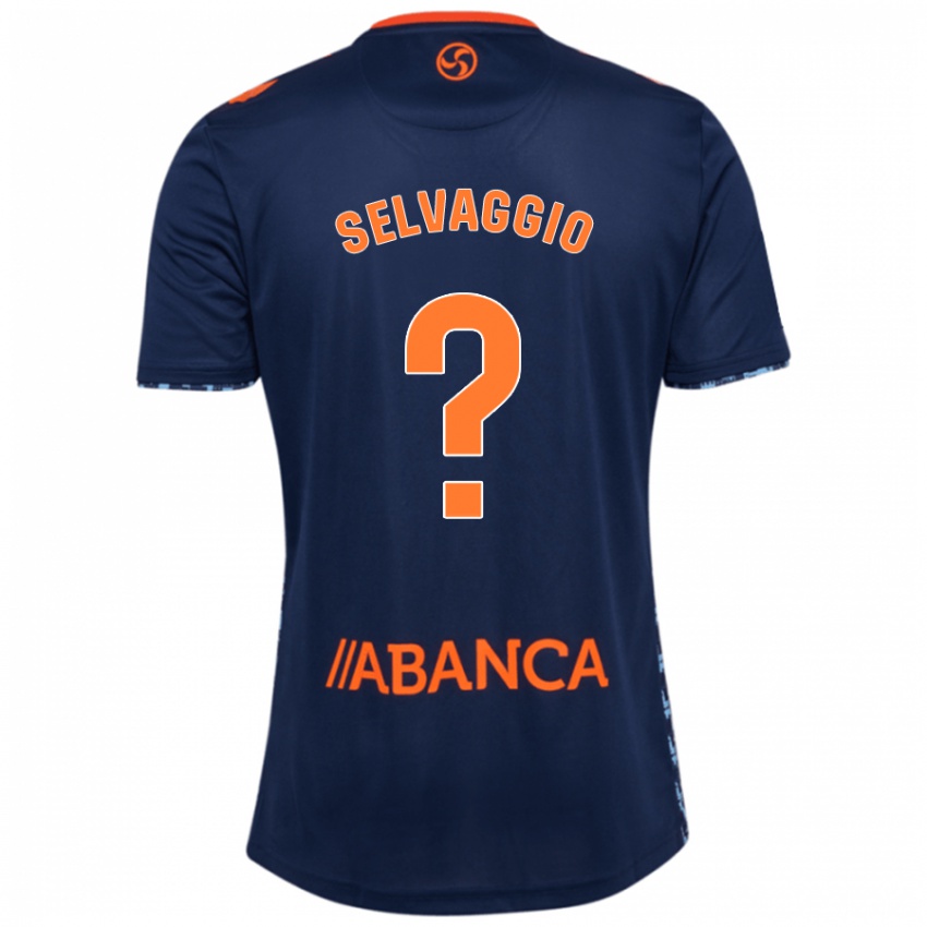 Hombre Camiseta Nico Selvaggio #0 Azul Marino 2ª Equipación 2024/25 La Camisa Perú