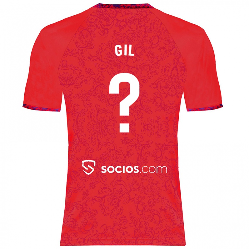 Hombre Camiseta Dani Gil #0 Rojo 2ª Equipación 2024/25 La Camisa Perú