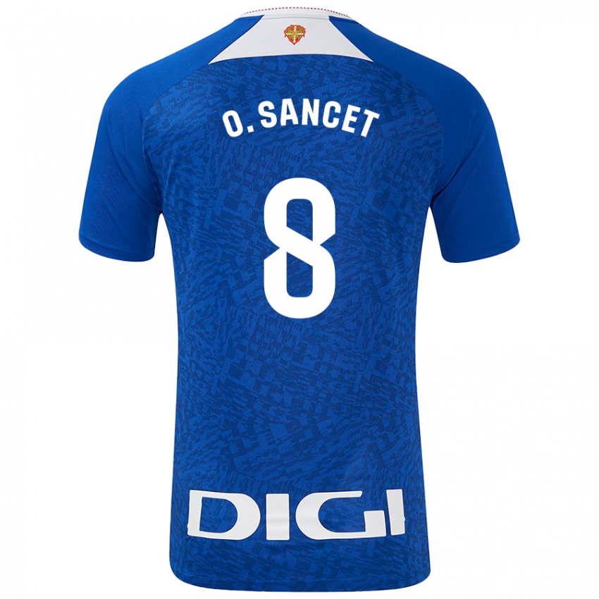 Hombre Camiseta Oihan Sancet #8 Azul Real 2ª Equipación 2024/25 La Camisa Perú