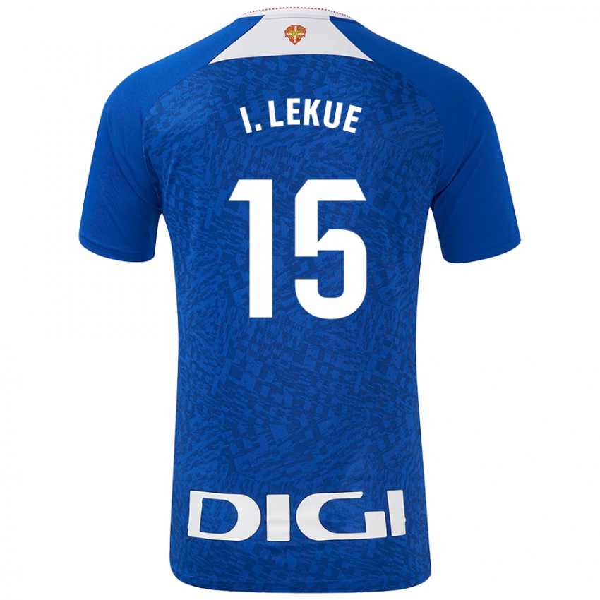 Hombre Camiseta Inigo Lekue #15 Azul Real 2ª Equipación 2024/25 La Camisa Perú