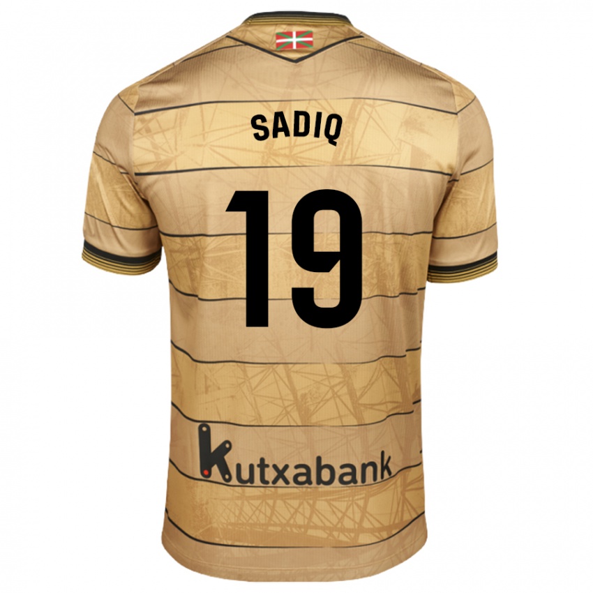 Hombre Camiseta Umar Sadiq #19 Marrón 2ª Equipación 2024/25 La Camisa Perú