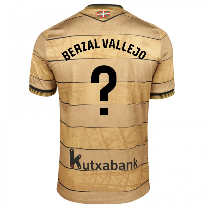 Hombre Camiseta Asier Berzal Vallejo #0 Marrón 2ª Equipación 2024/25 La Camisa Perú