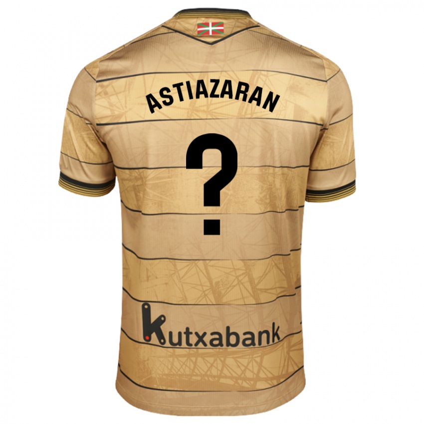 Hombre Camiseta Lander Astiazaran #0 Marrón 2ª Equipación 2024/25 La Camisa Perú