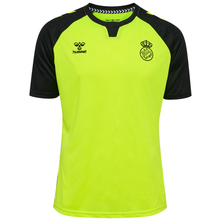 Hombre Camiseta Usse Diao #0 Amarillo Fluorescente Negro 2ª Equipación 2024/25 La Camisa Perú