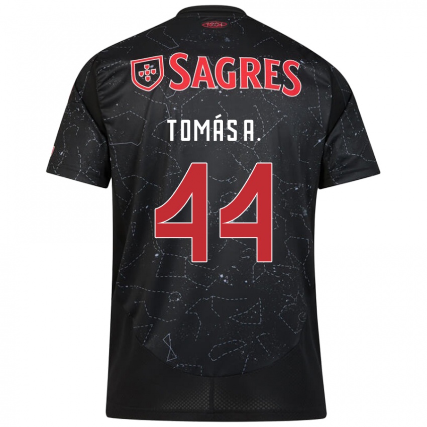 Hombre Camiseta Tomas Araujo #44 Negro Rojo 2ª Equipación 2024/25 La Camisa Perú