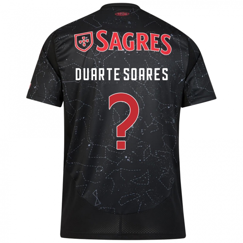 Hombre Camiseta Duarte Soares #0 Negro Rojo 2ª Equipación 2024/25 La Camisa Perú