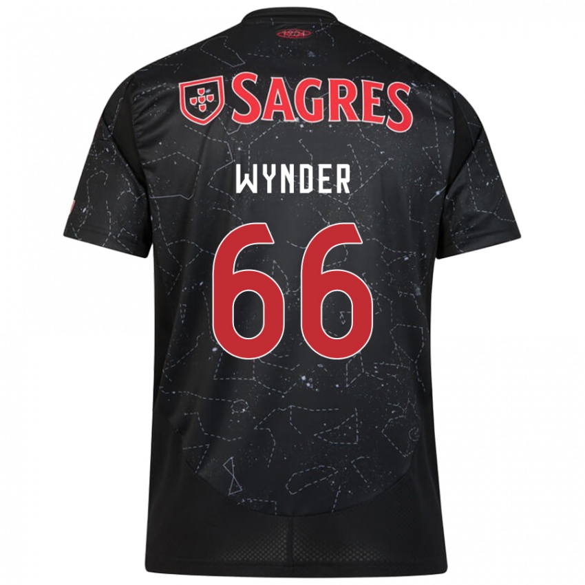 Hombre Camiseta Joshua Wynder #66 Negro Rojo 2ª Equipación 2024/25 La Camisa Perú