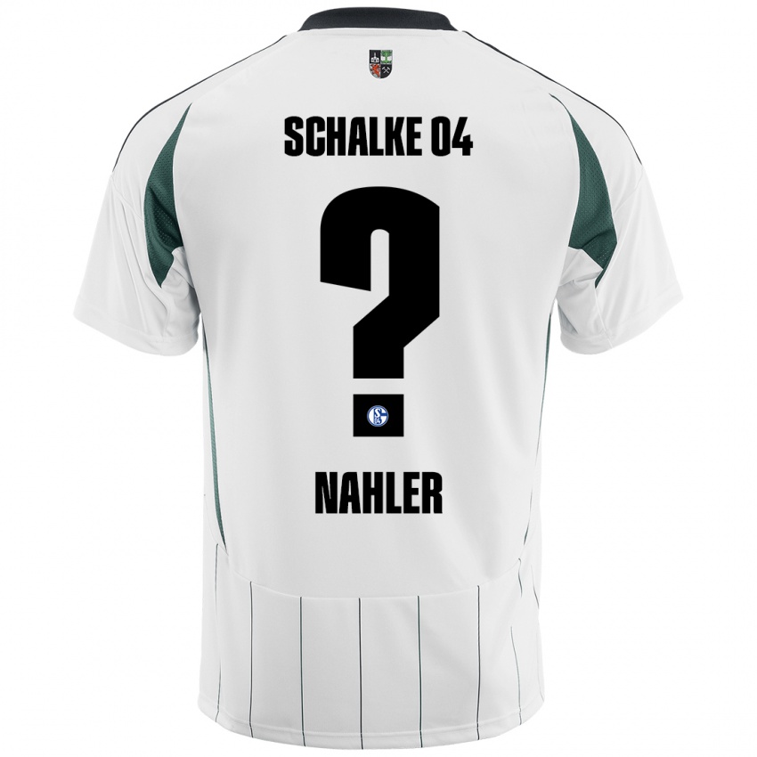 Hombre Camiseta Mika Nahler #0 Blanco Verde 2ª Equipación 2024/25 La Camisa Perú