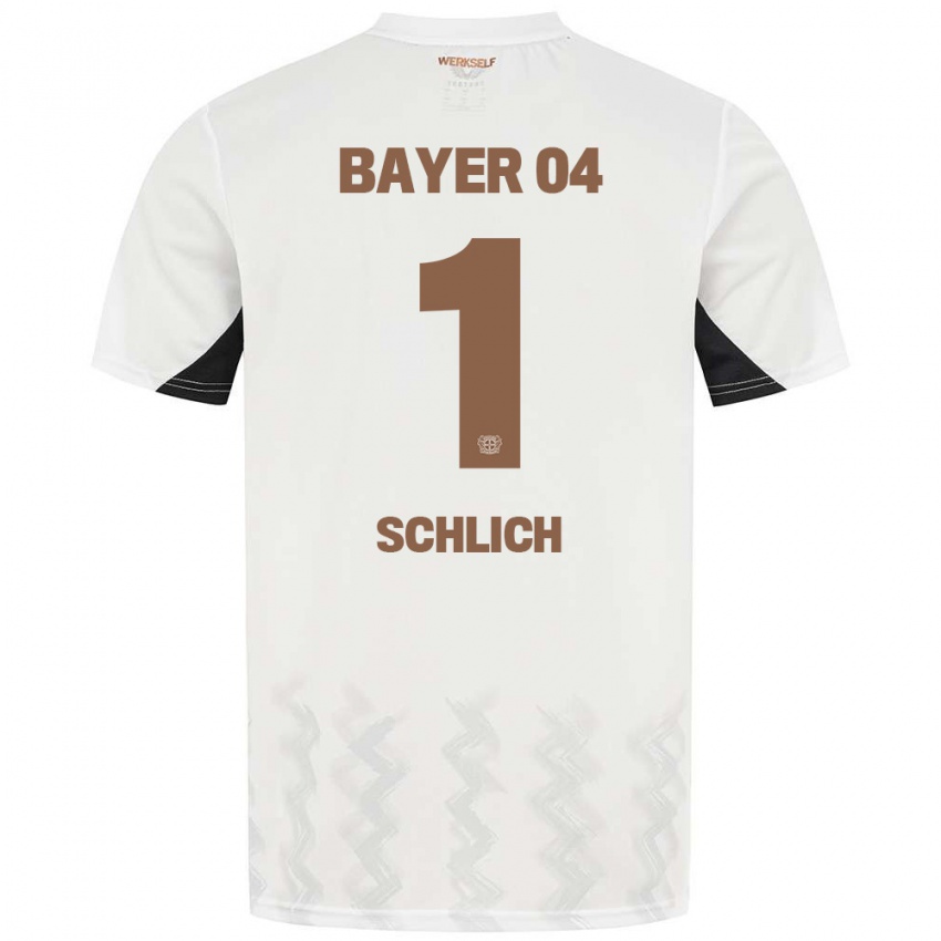 Hombre Camiseta Jesper Schlich #1 Blanco Negro 2ª Equipación 2024/25 La Camisa Perú