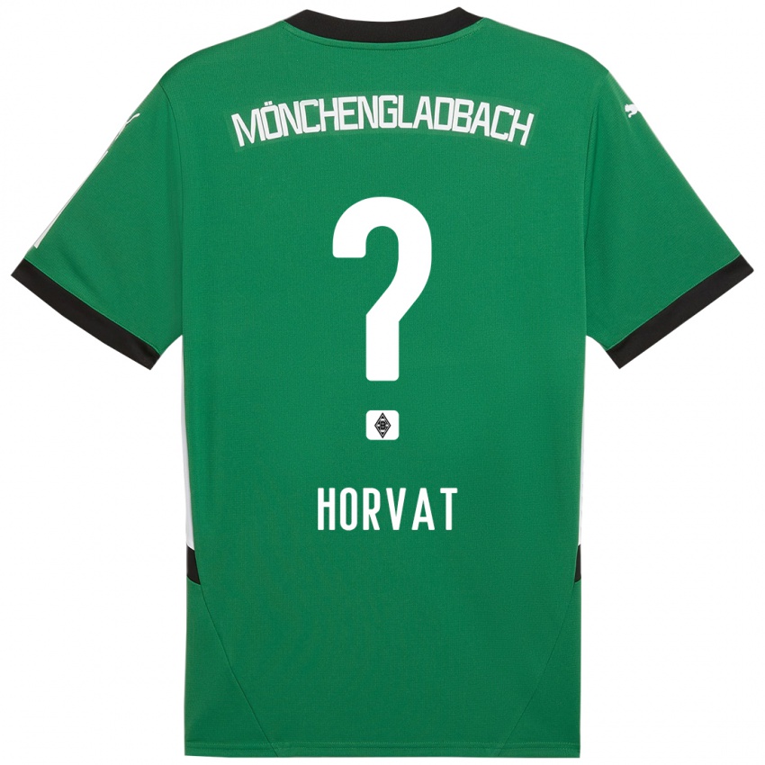 Hombre Camiseta Niko Horvat #0 Verde Blanco 2ª Equipación 2024/25 La Camisa Perú