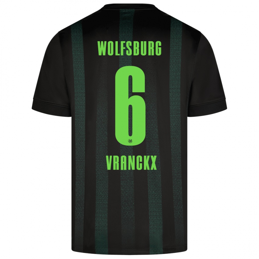 Hombre Camiseta Aster Vranckx #6 Verde Oscuro 2ª Equipación 2024/25 La Camisa Perú