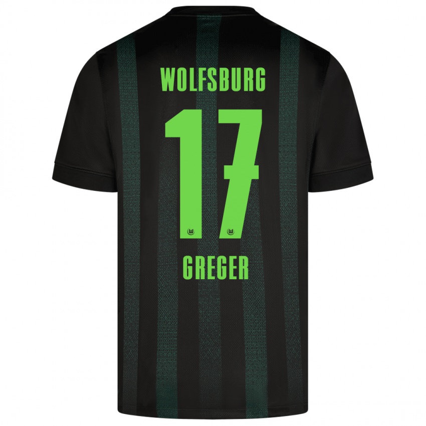 Hombre Camiseta Max Greger #17 Verde Oscuro 2ª Equipación 2024/25 La Camisa Perú