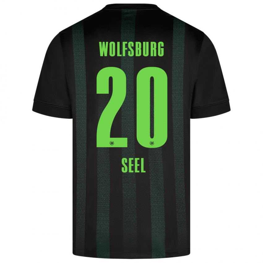 Hombre Camiseta William Seel #20 Verde Oscuro 2ª Equipación 2024/25 La Camisa Perú