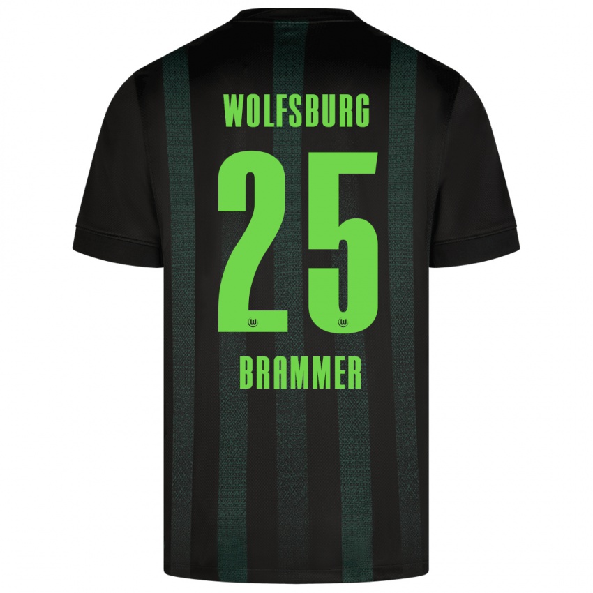 Hombre Camiseta Ole Brammer #25 Verde Oscuro 2ª Equipación 2024/25 La Camisa Perú