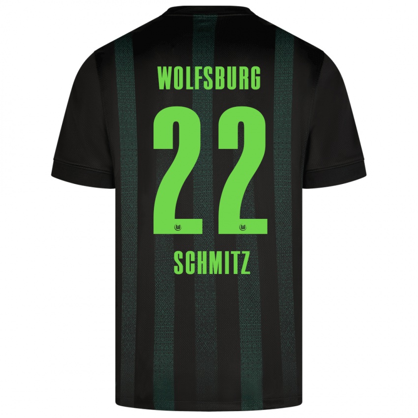 Hombre Camiseta Lisa Schmitz #22 Verde Oscuro 2ª Equipación 2024/25 La Camisa Perú