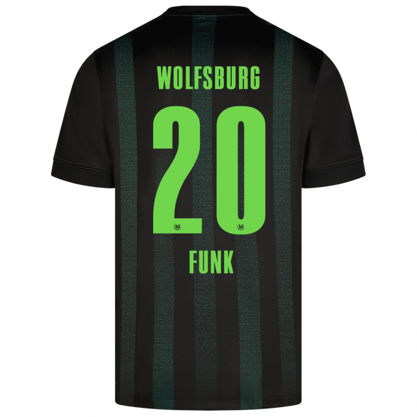 Hombre Camiseta Jonah Funk #20 Verde Oscuro 2ª Equipación 2024/25 La Camisa Perú