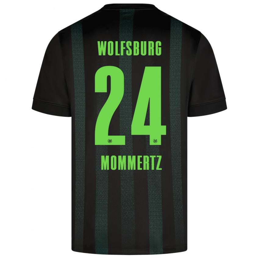 Hombre Camiseta Benjamin Mommertz #24 Verde Oscuro 2ª Equipación 2024/25 La Camisa Perú