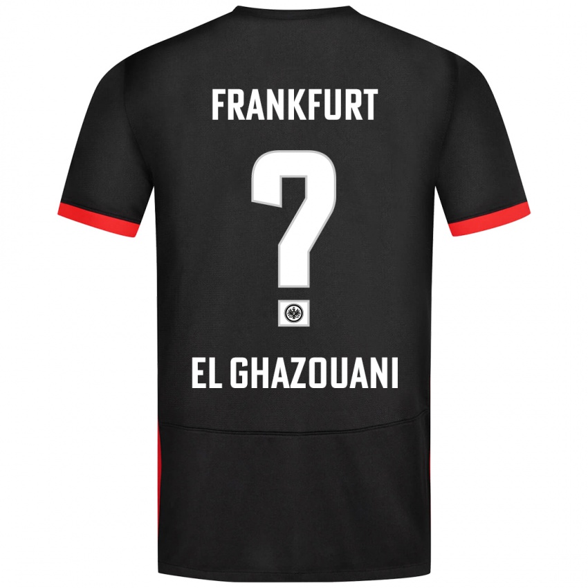 Hombre Camiseta Mohamed El Ghazouani #0 Negro 2ª Equipación 2024/25 La Camisa Perú