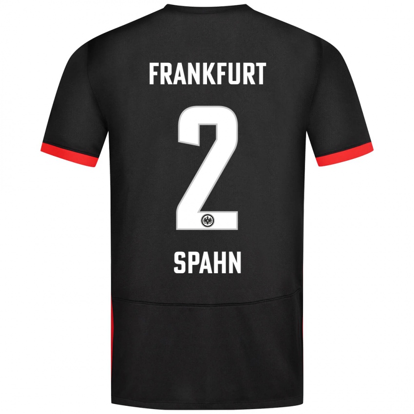 Hombre Camiseta Maurice Spahn #2 Negro 2ª Equipación 2024/25 La Camisa Perú