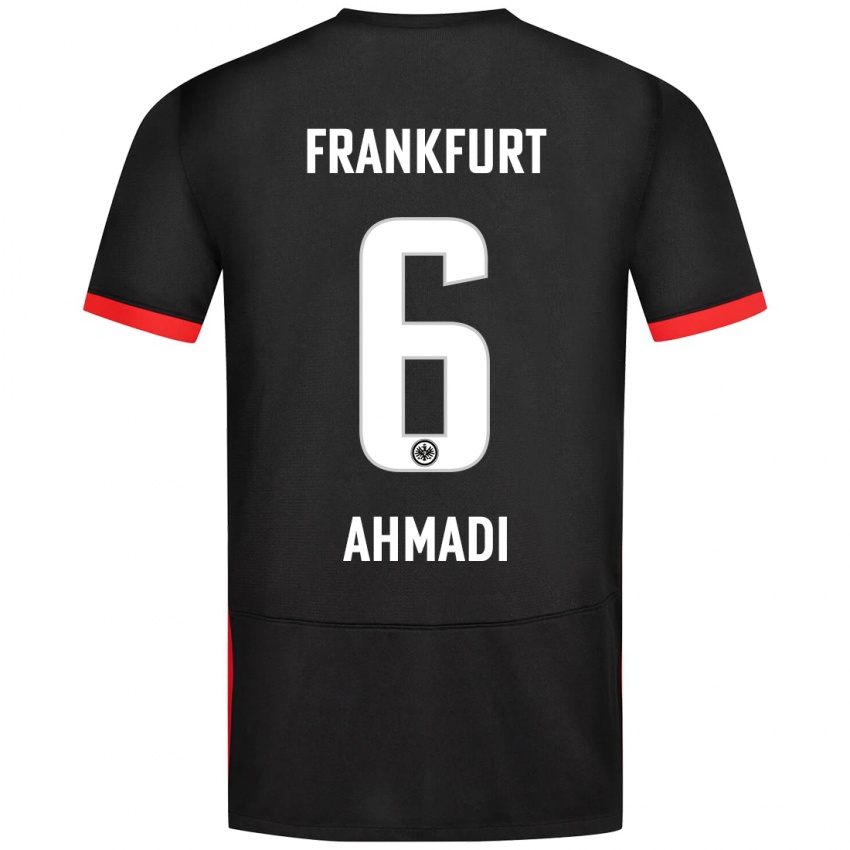 Hombre Camiseta Shayan Ahmadi #6 Negro 2ª Equipación 2024/25 La Camisa Perú