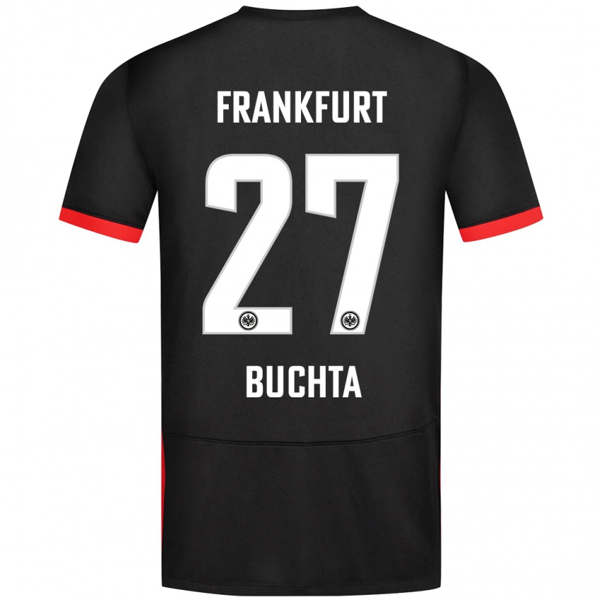 Hombre Camiseta Philip Buchta #27 Negro 2ª Equipación 2024/25 La Camisa Perú